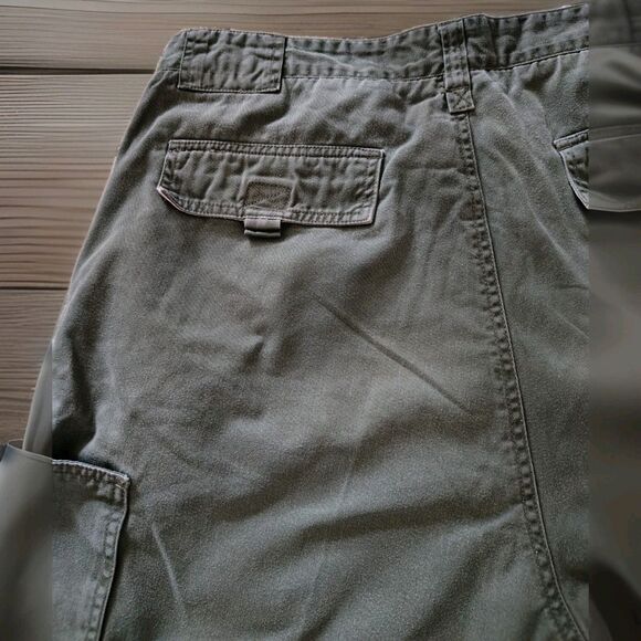 Coliseum Men's Shorts Size 36 Cargo Green Active Outdoor Pockets Cotton - Picture 10 of 14
